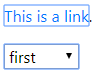 chrome focus rings on link and select