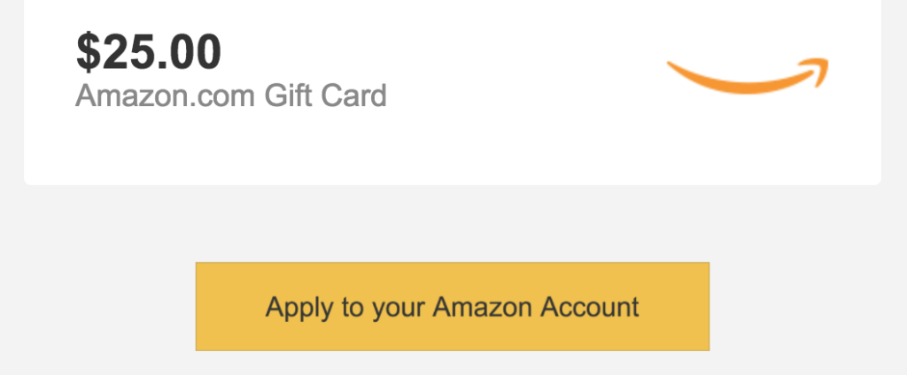 Gift Card Redemption Email