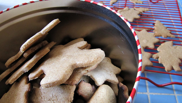 Old Fashioned Pepperkaker (Norwegian Gingerbread Cookies) ready to pass around.