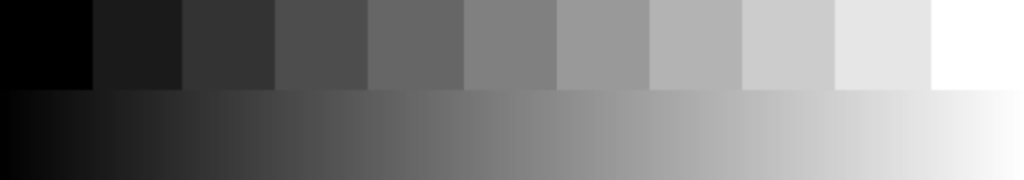 Greyscale representation going from black to light.